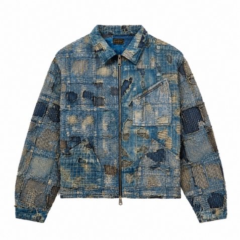 KAPITAL Boro Distressed Denim Jacket KAPITAL Boro Distressed Denim Jacket