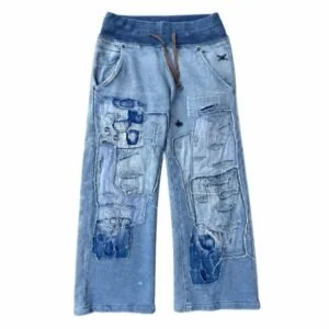 Kapital denim sweatpants in premium cotton blend for USA streetwear fashion