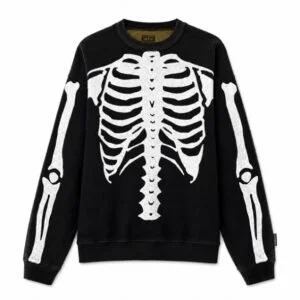 Kapital Bone Sweatshirt in premium cotton with signature skeleton design for USA streetwear fashion